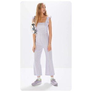 Urban Outfitters Lavender Gingham Jumpsuit